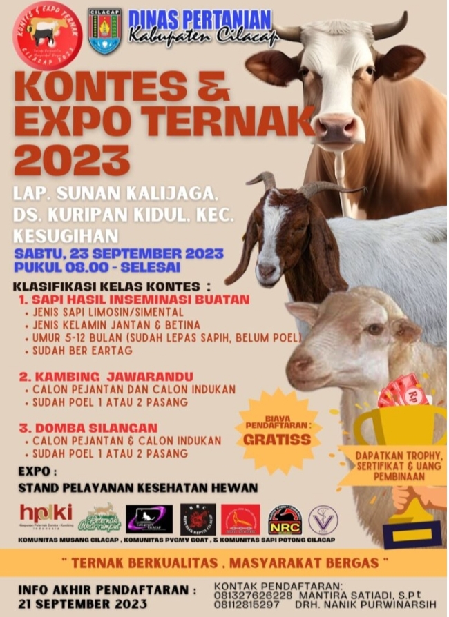 Pemkab Cilacap Gelar Kontes dan Expo Ternak Serta Vaksinasi Rabies Gratis