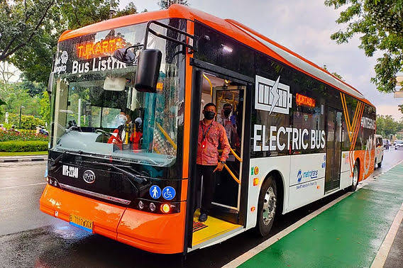 Keterangan Foto: ilustrasi bus listrik. (dok. istw)