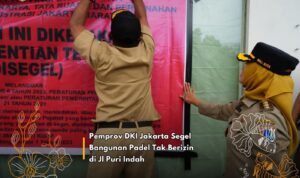 Pemprov DKI Segel Lapangan Padel di Puri Indah Kembangan, Berdiri di Lahan RTH Tanpa Izin (1)