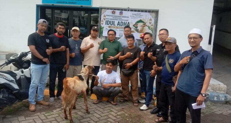 Pokja Wali Kota PWI Jakarta Barat Sembelih 6 Ekor Kambing Kurban, Tebar Manfaat di Iduladha 1447 H (2)