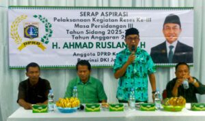 Ahmad Ruslan Legislator DKI Jakarta Komisi C FPKB Giat Reses III di Kedaung Kaliangke Cengkareng