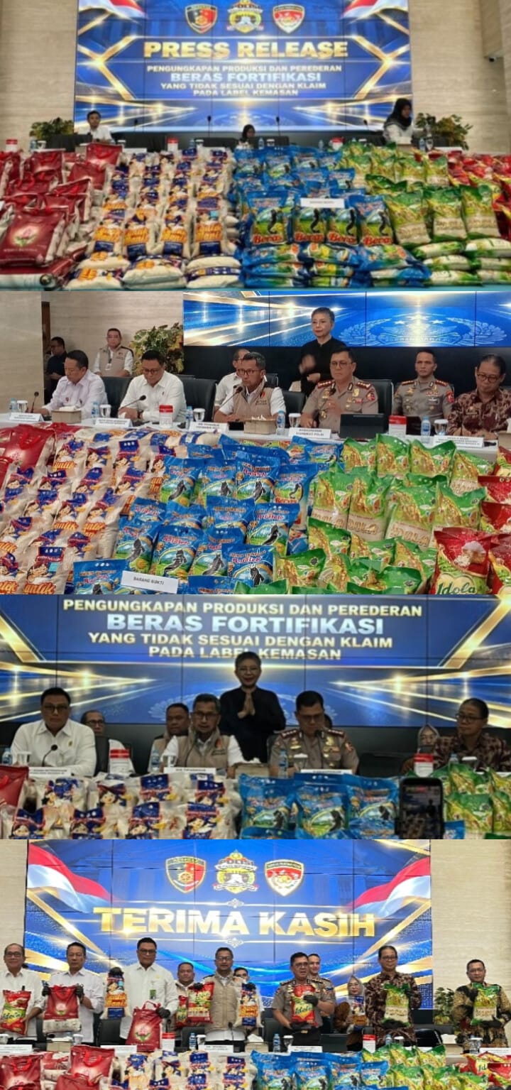 Bareskrim Bongkar Dugaan Kecurangan Beras Fortifikasi ke Penyidikan, Lima Merek Diduga Tak Sesuai Label
