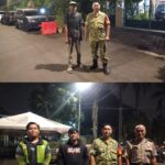 Cegah Gangguan Kamtibmas, Babinsa Peltu Arief W bersama Komduk Gelar Patroli Malam Hari 
