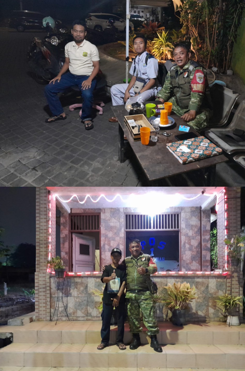 Cegah Tawuran dan Gangguan Kamtibmas, Sertu Moh Syawal Intensifkan Patroli Malam
