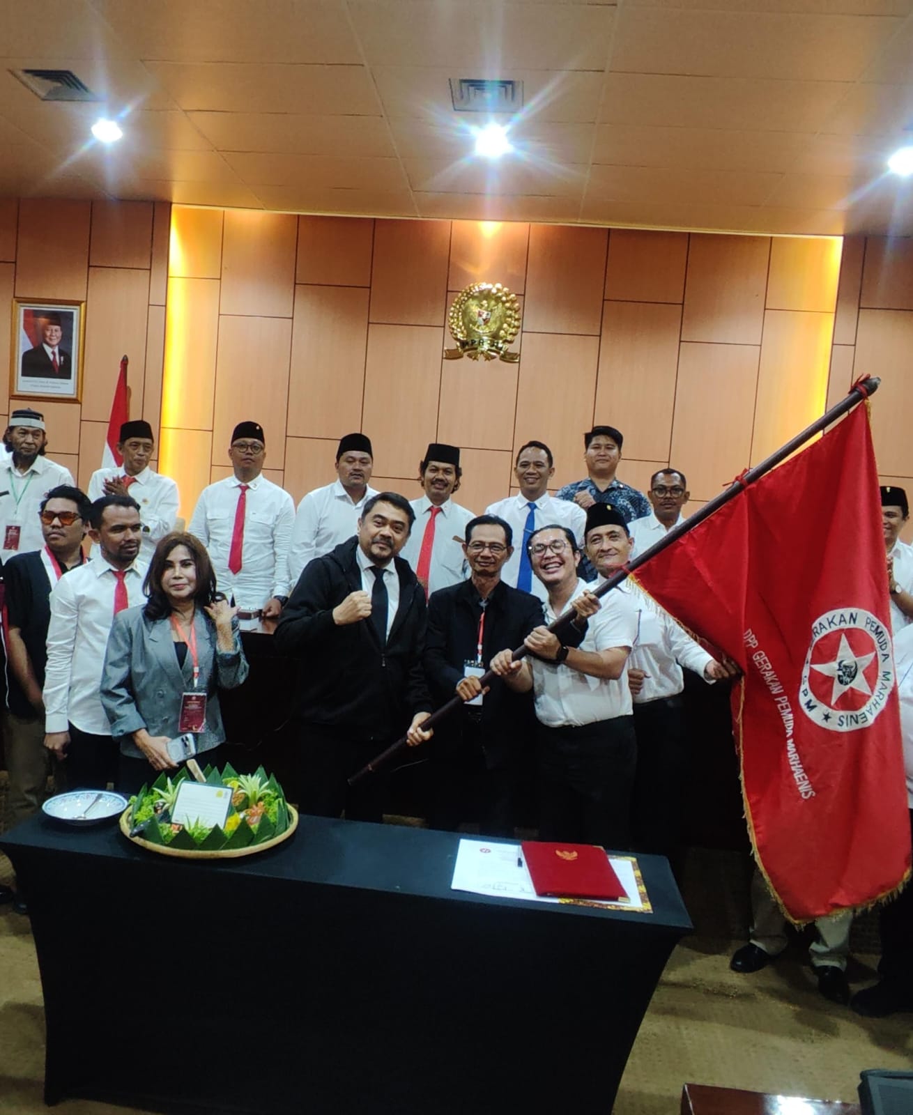 DPP Gerakan Pemuda Marhaenis Gelar Seminar Nasional Pembinaan Pancasila dan Pelantikan Pengurus Periode 2026–2030 di Ruang GBHN MPR RI DPP Gerakan Pemuda Marhaenis Gelar Seminar Nasional Pembinaan Pancasila dan Pelantikan Pengurus Periode 2026–2030 di Ruang GBHN MPR RI