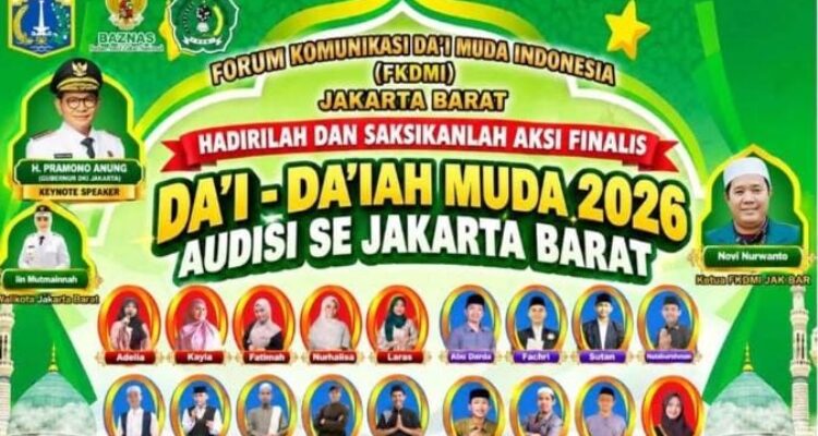 FKDMI Jakarta Barat Menggelar Aksi Finalis Festival Dai Muda Tahun 2026 FKDMI Jakarta Barat Menggelar Aksi Finalis Festival Dai Muda Tahun 2026