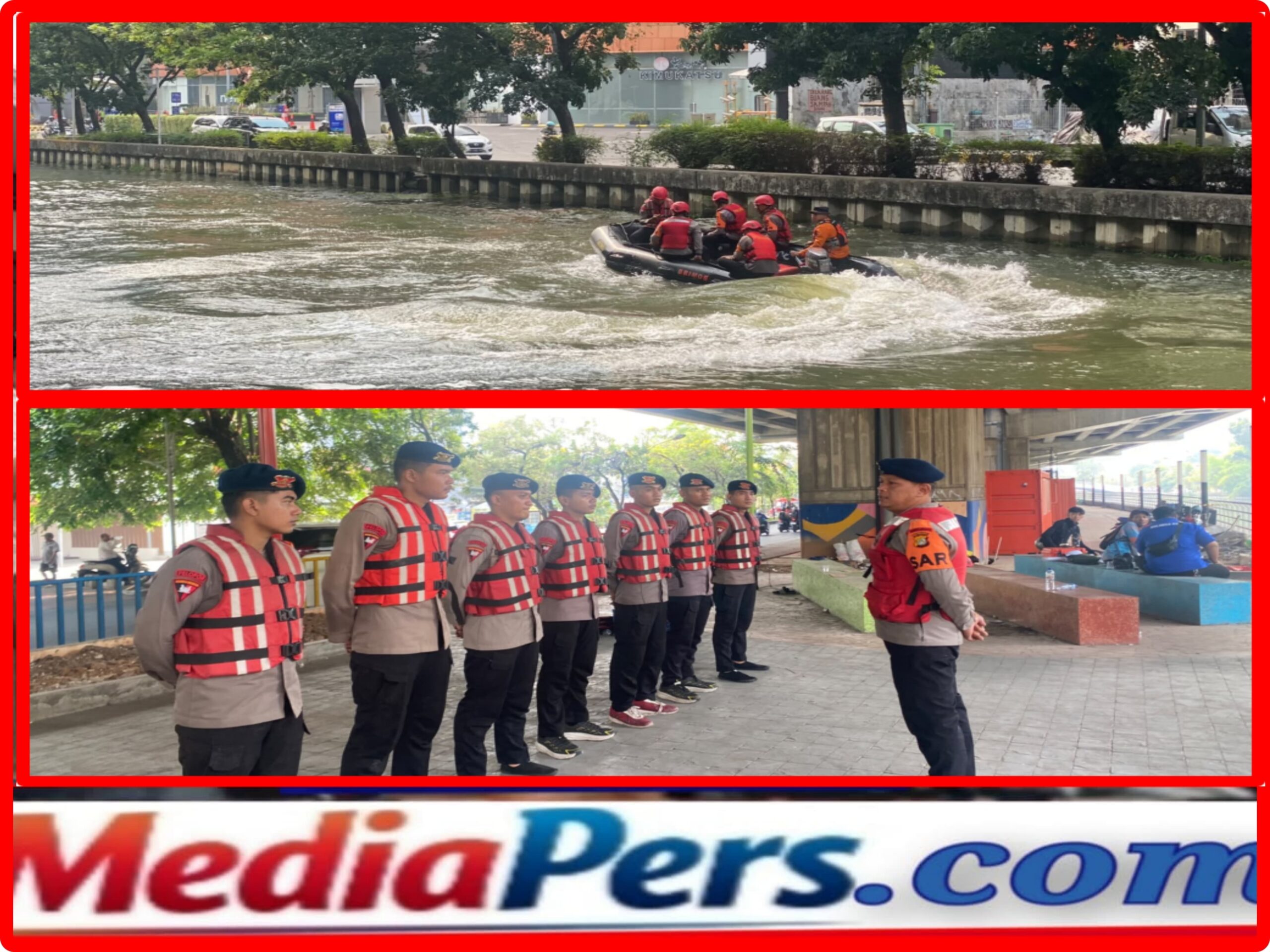 Brimob dan Basarnas Sisir Kalimalang Bekasi, Upaya Pencarian Korban yang Tenggelam