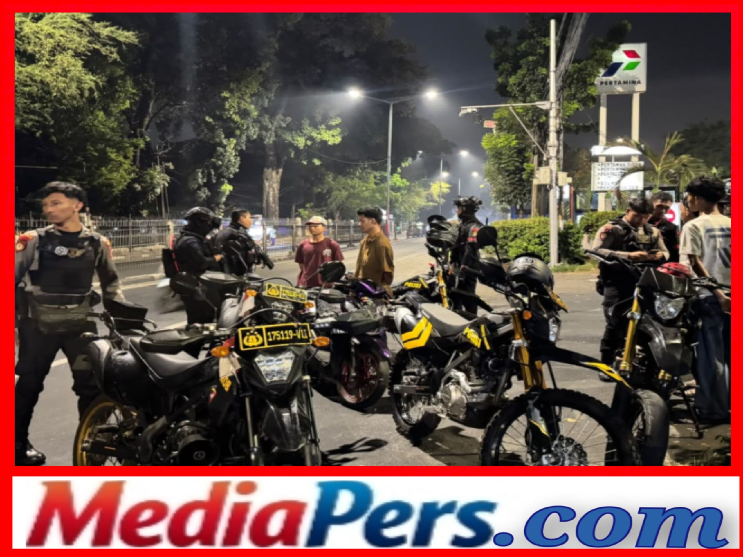 Brimob Polda Metro Jaya Gagalkan Balap Liar dan Amankan Terduga Pelaku Tawuran di Jaktim