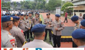 Brimob Polda Metro Jaya Melayani Aksi Penyampaian Aspirasi di Monas, Bundaran HI, dan DPR