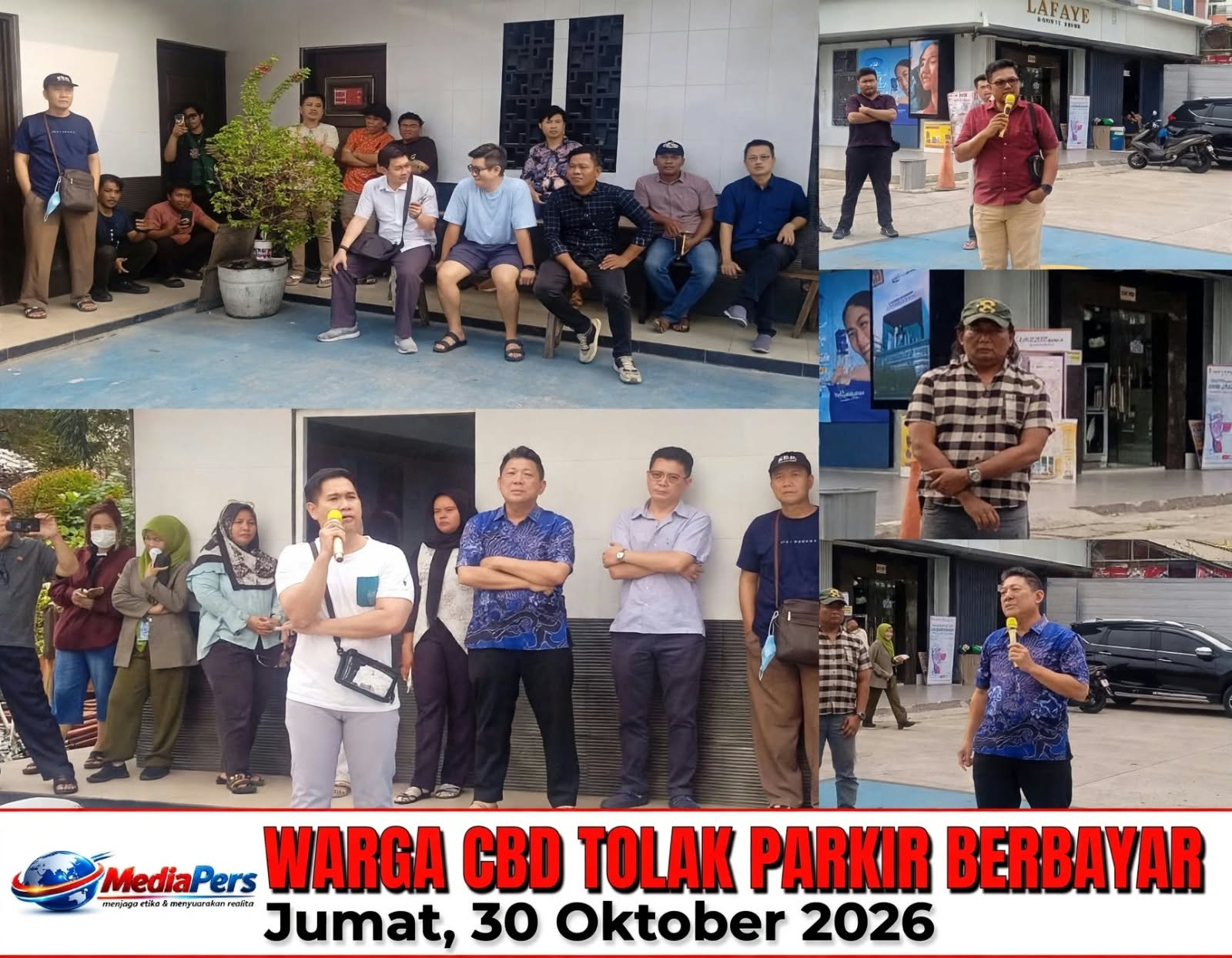 Seluruh Warga CBD Tolak Parkir Berbayar, Persoalkan Pengelolaan Fasos dan Fasum serta Keamanan , Kenyamanan