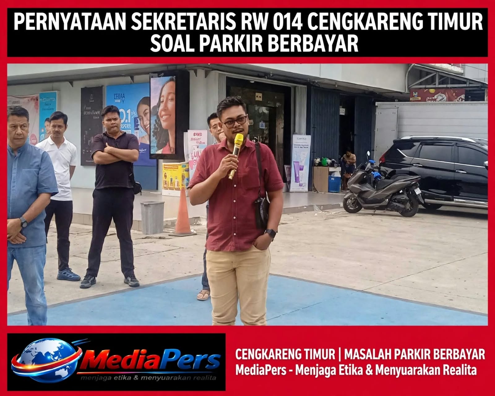 Sekretaris RW 014 Cengkareng Timur Minta Pengelola Parkir Hormati Aspirasi Warga