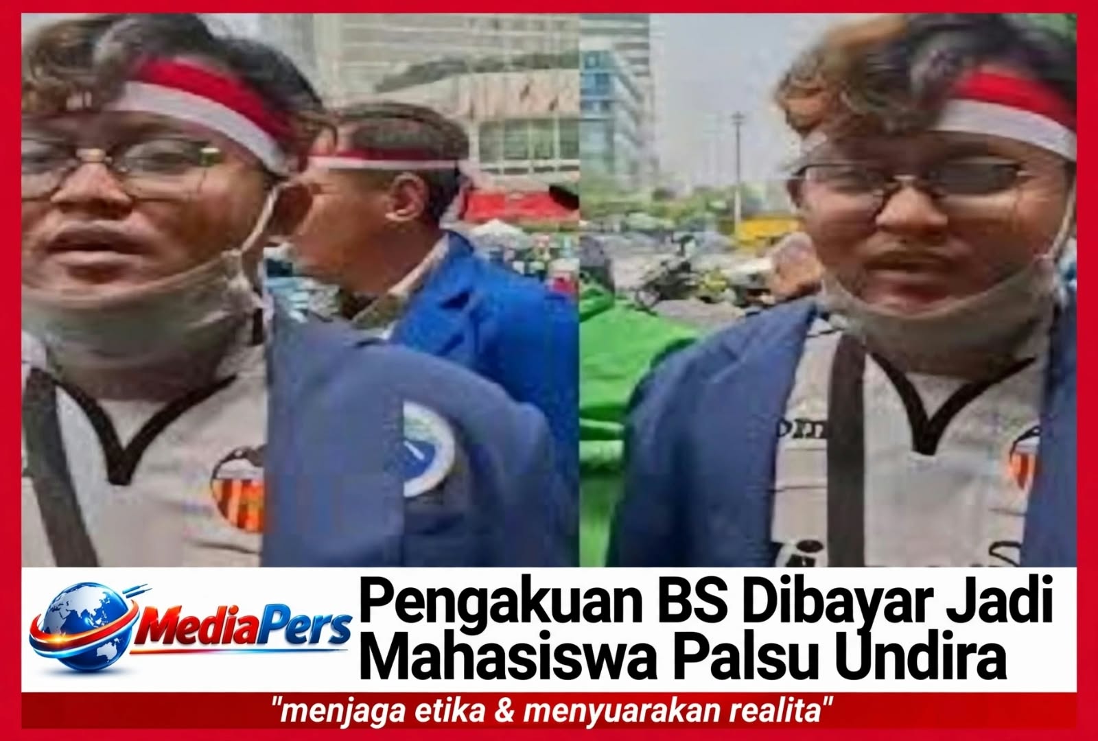 Viral Berjas Almamater Undira di Bundaran HI, Bayu Setiadi Akui Dibayar untuk Hadiri Acara Sumpah Pemuda