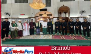 Brimob Metro Jaya Sambangi Masjid Jami Al-Riyadh Kwitang, Jakarta Pusat, Bangun Kedekatan Humanis dengan Warga