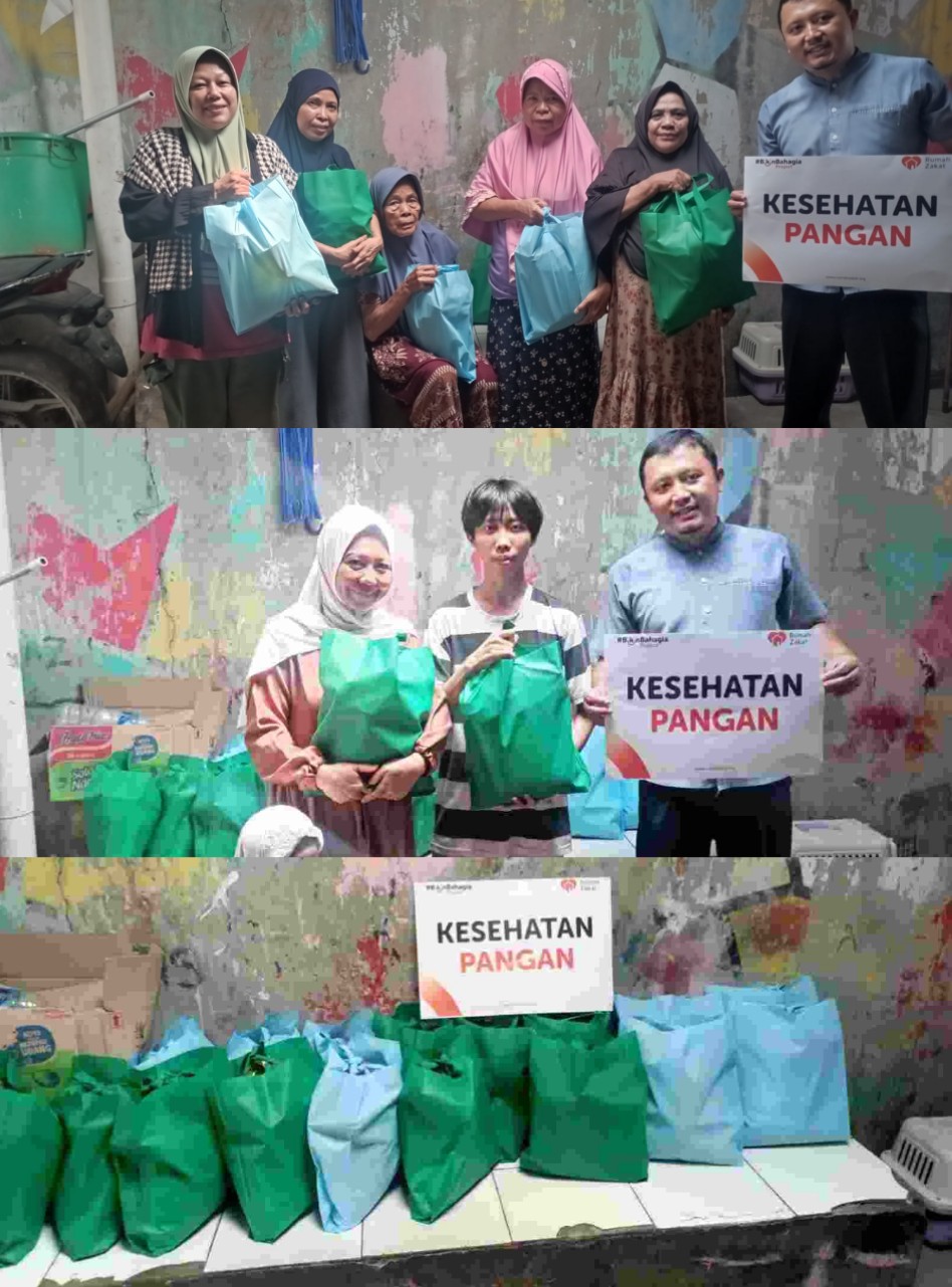 Kolaborasi untuk Kebaikan, Rumah Zakat dan FWJI Depok Salurkan Bantuan Sembako