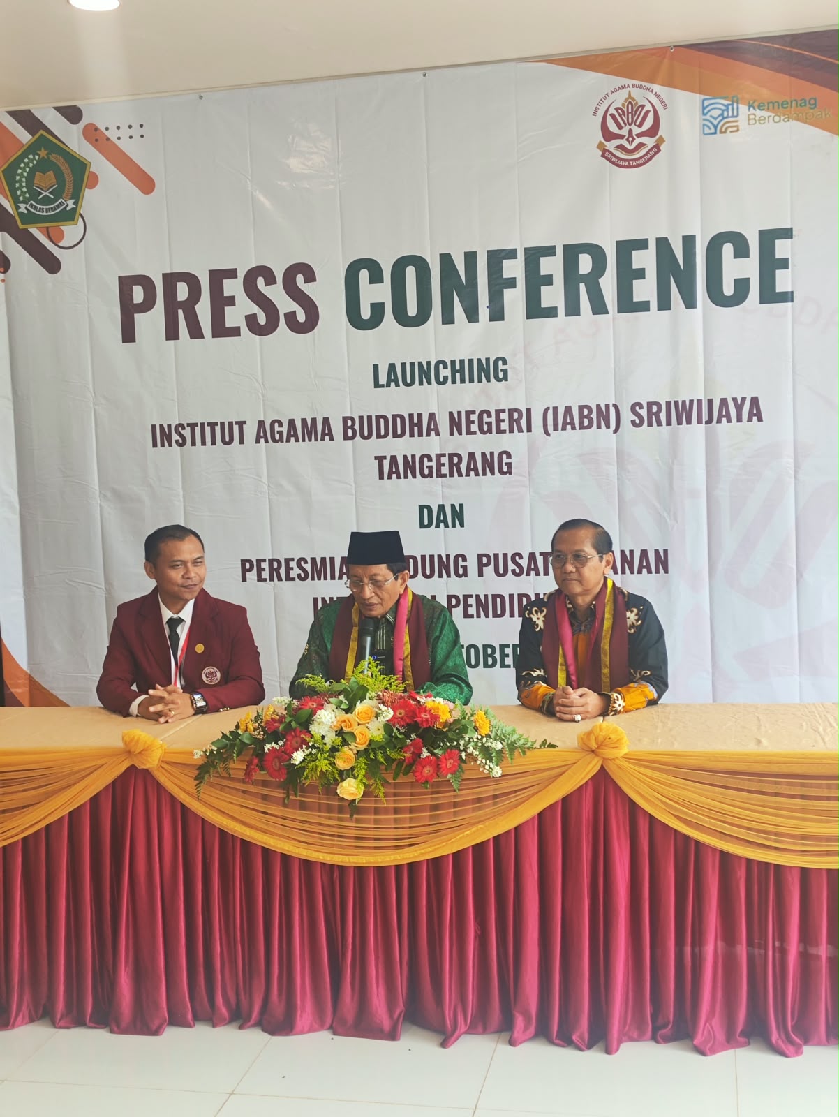 Menteri Agama Meresmikan IABN Sriwijaya Tangerang & Gedung Pusat Layanan Informasi Pendidikan
