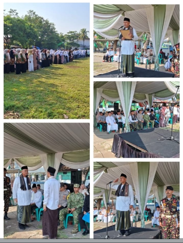 Sinergi Lintas Elemen, Pemdes Cibarengkok dan Forkopimcam Bojongpicung Gelar Peringatan Hari Santri Nasional