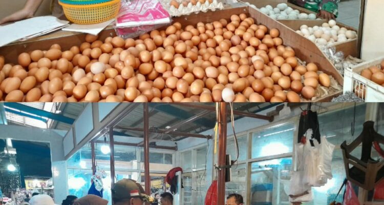 Turun Langsung di Pasar, Babinsa Sertu Syawal Pantau Perkembangan Harga Sembako